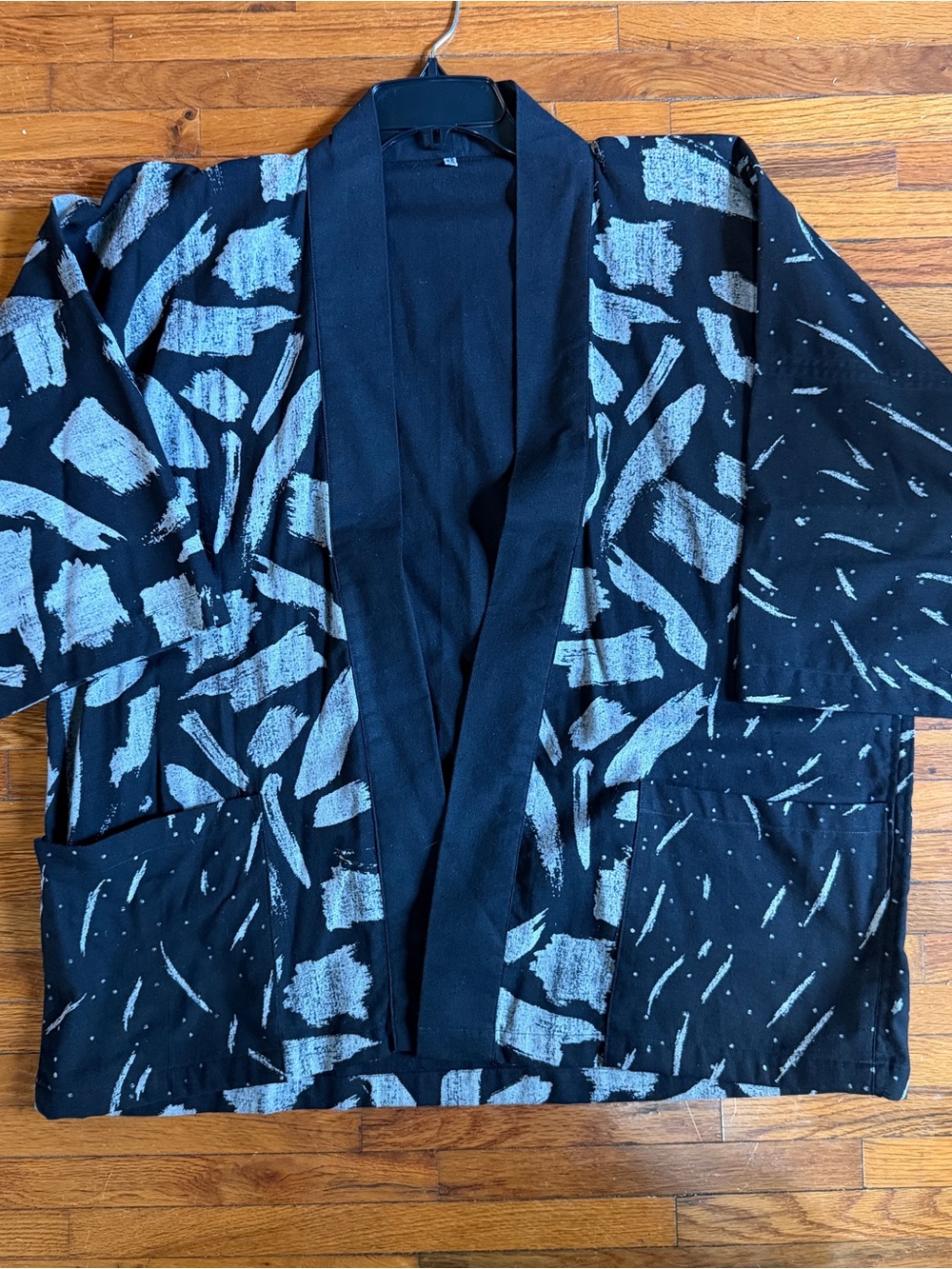 Kimono Jacket , Black and Grey design